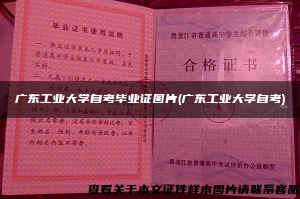 广东工业大学自考毕业证图片(广东工业大学自考)