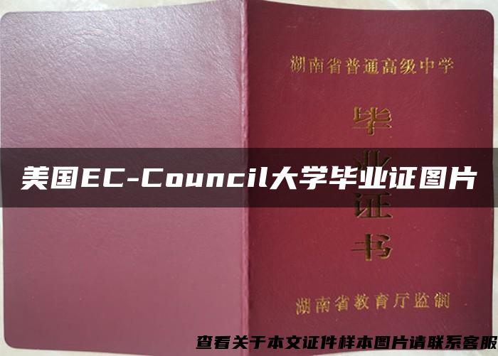 美国EC-Council大学毕业证图片