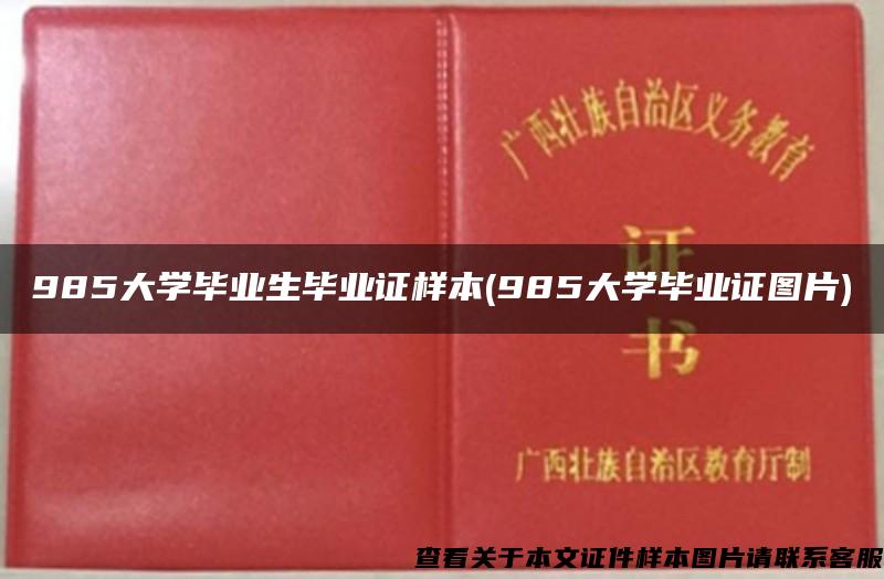 985大学毕业生毕业证样本(985大学毕业证图片)