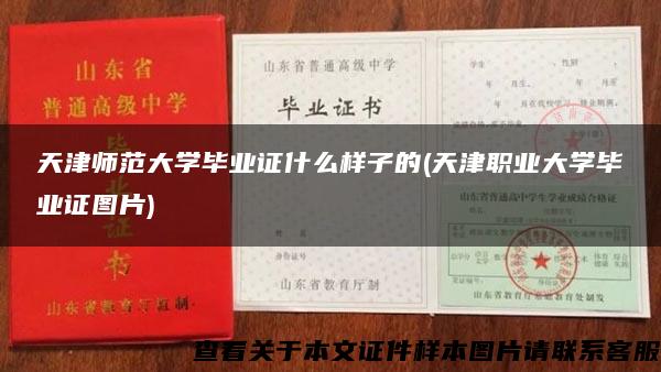 天津师范大学毕业证什么样子的(天津职业大学毕业证图片)