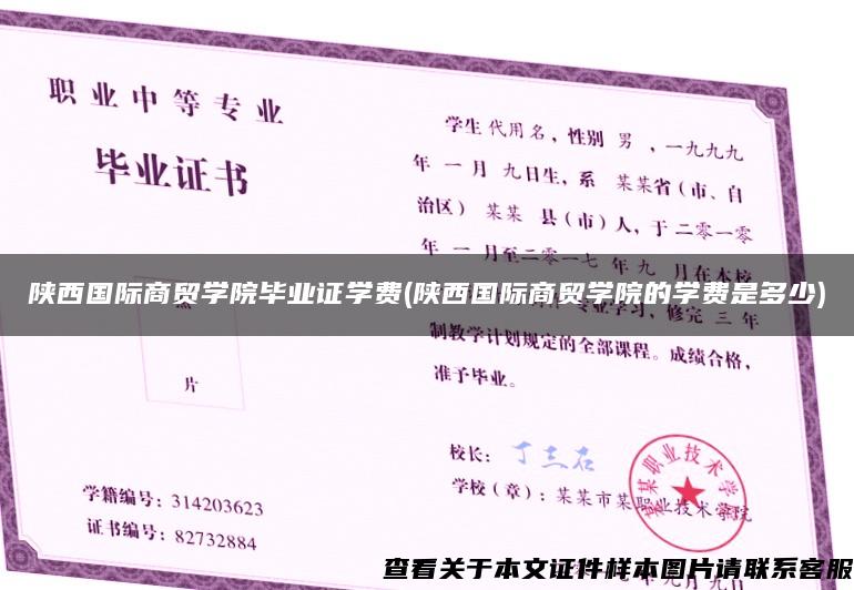 陕西国际商贸学院毕业证学费(陕西国际商贸学院的学费是多少)