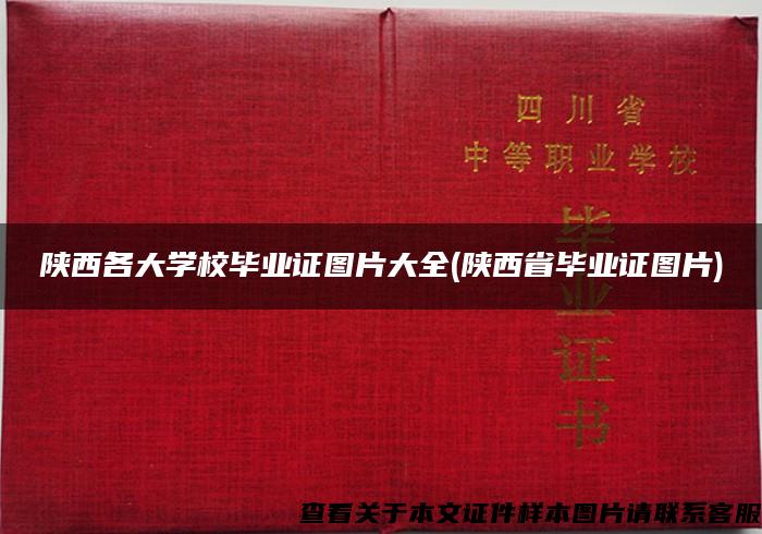 陕西各大学校毕业证图片大全(陕西省毕业证图片)