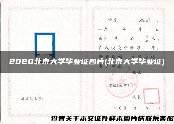 2020北京大学毕业证图片(北京大学毕业证)