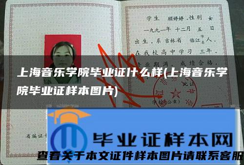 上海音乐学院毕业证什么样(上海音乐学院毕业证样本图片)