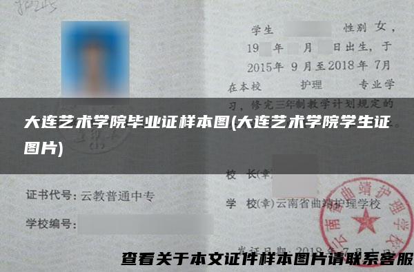 大连艺术学院毕业证样本图(大连艺术学院学生证图片)