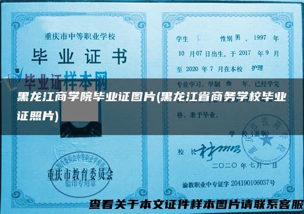 黑龙江商学院毕业证图片(黑龙江省商务学校毕业证照片)