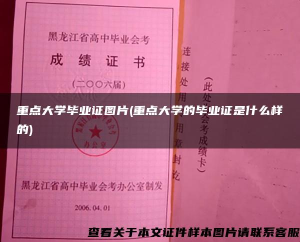 重点大学毕业证图片(重点大学的毕业证是什么样的)