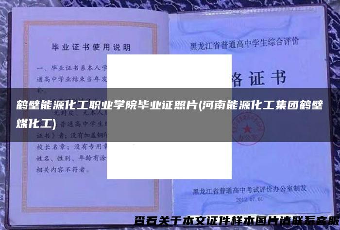 鹤壁能源化工职业学院毕业证照片(河南能源化工集团鹤壁煤化工)