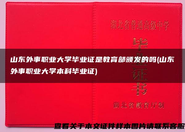 山东外事职业大学毕业证是教育部颁发的吗(山东外事职业大学本科毕业证)