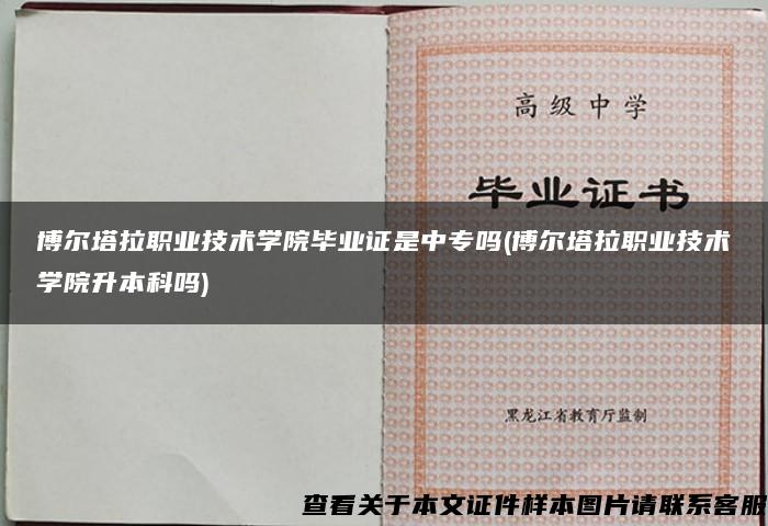 博尔塔拉职业技术学院毕业证是中专吗(博尔塔拉职业技术学院升本科吗)