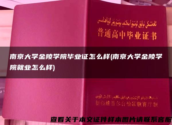 南京大学金陵学院毕业证怎么样(南京大学金陵学院就业怎么样)