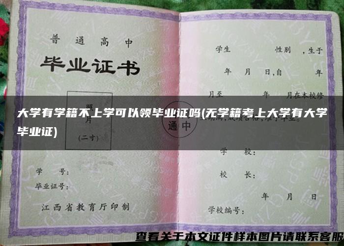 大学有学籍不上学可以领毕业证吗(无学籍考上大学有大学毕业证)