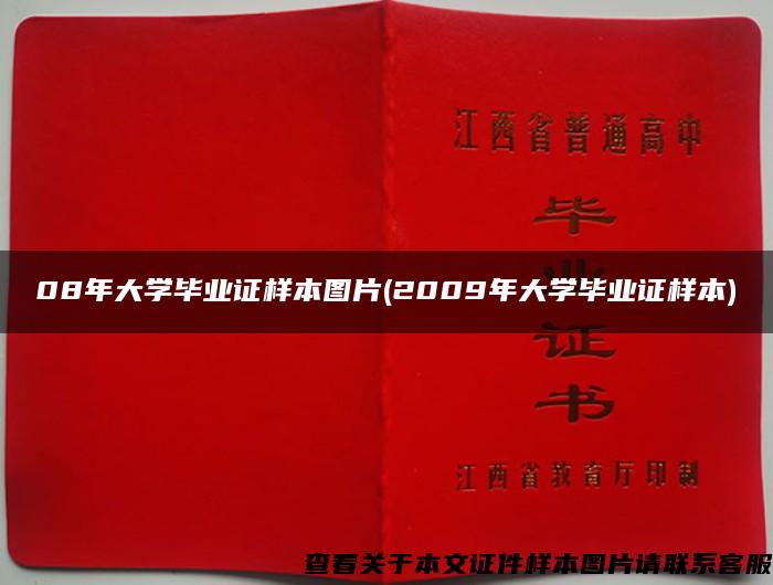 08年大学毕业证样本图片(2009年大学毕业证样本)