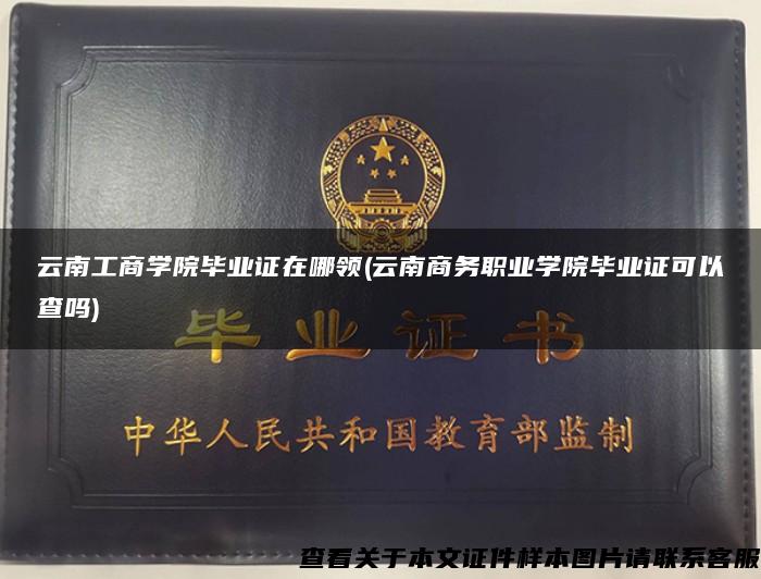 云南工商学院毕业证在哪领(云南商务职业学院毕业证可以查吗)