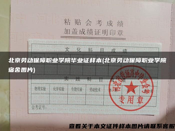 北京劳动保障职业学院毕业证样本(北京劳动保障职业学院宿舍图片)