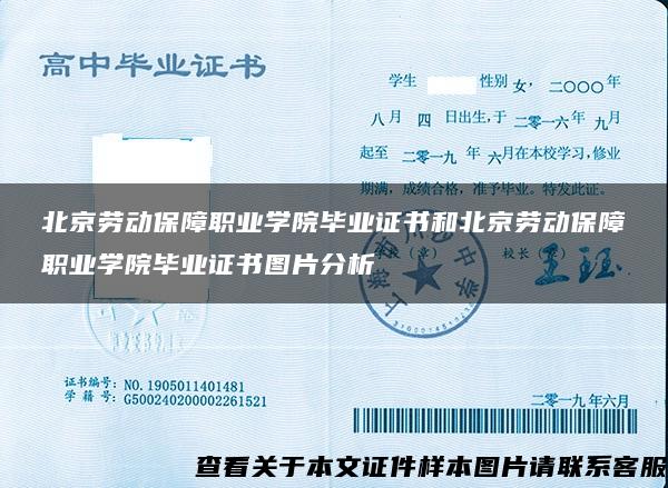 北京劳动保障职业学院毕业证书和北京劳动保障职业学院毕业证书图片分析