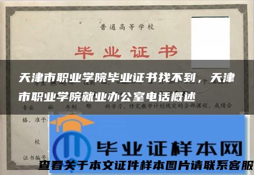 天津市职业学院毕业证书找不到，天津市职业学院就业办公室电话概述