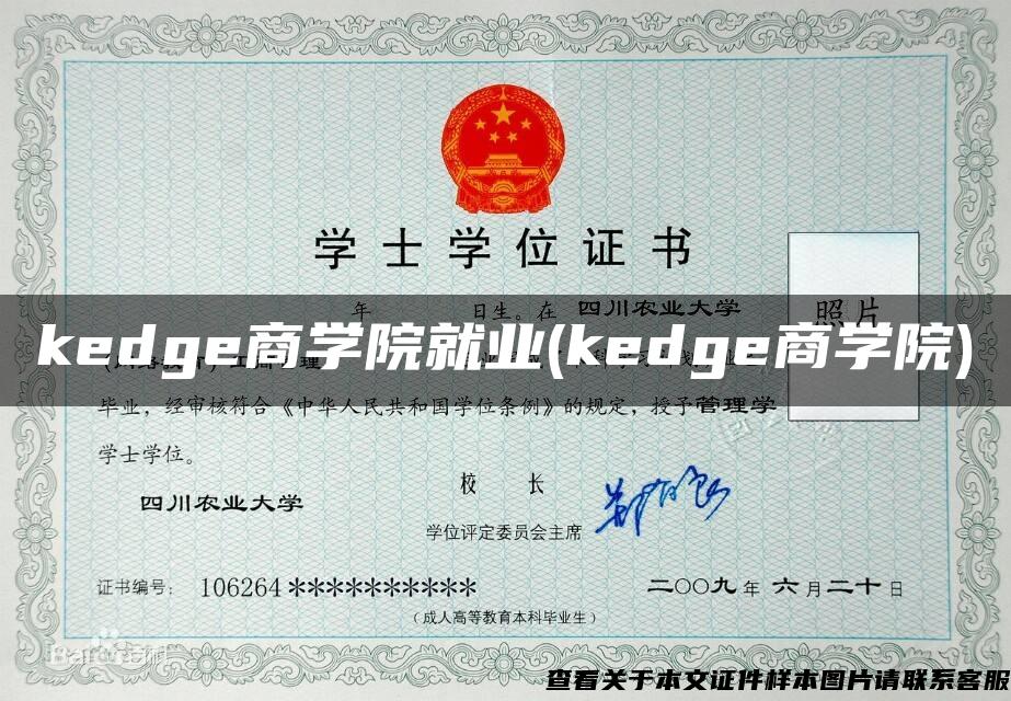 kedge商学院就业(kedge商学院)