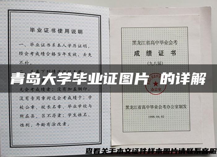 青岛大学毕业证图片 的详解