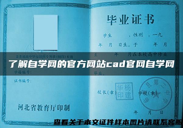 了解自学网的官方网站cad官网自学网