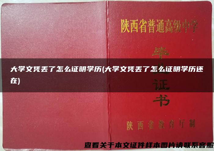 大学文凭丢了怎么证明学历(大学文凭丢了怎么证明学历还在)