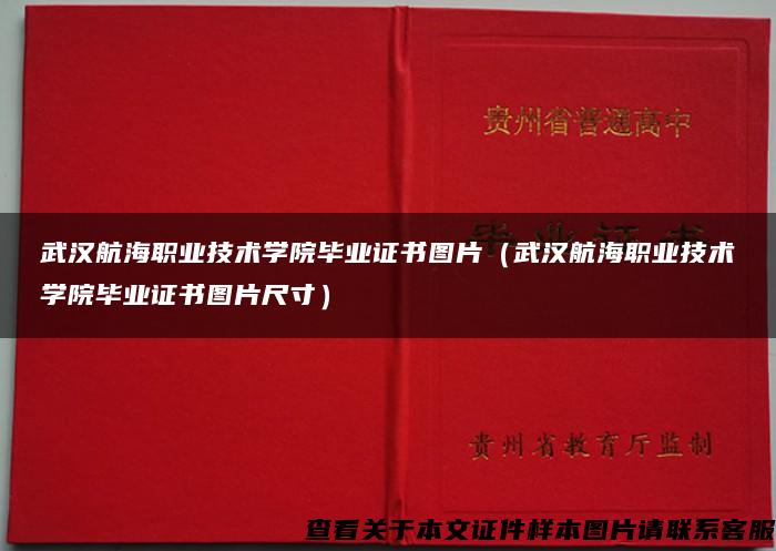 武汉航海职业技术学院毕业证书图片（武汉航海职业技术学院毕业证书图片尺寸）