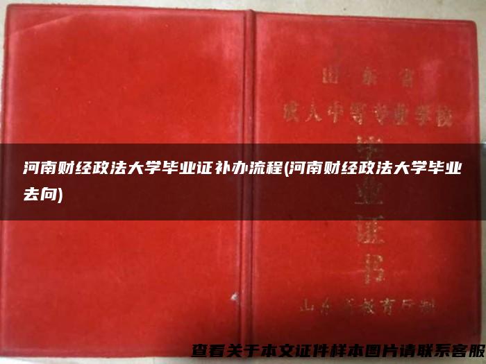 河南财经政法大学毕业证补办流程(河南财经政法大学毕业去向)