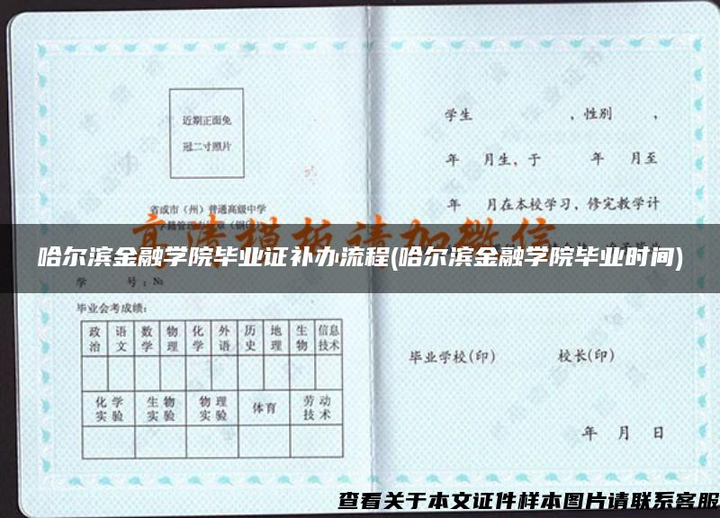 哈尔滨金融学院毕业证补办流程(哈尔滨金融学院毕业时间)