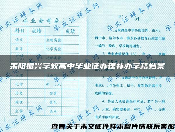 耒阳振兴学校高中毕业证办理补办学籍档案