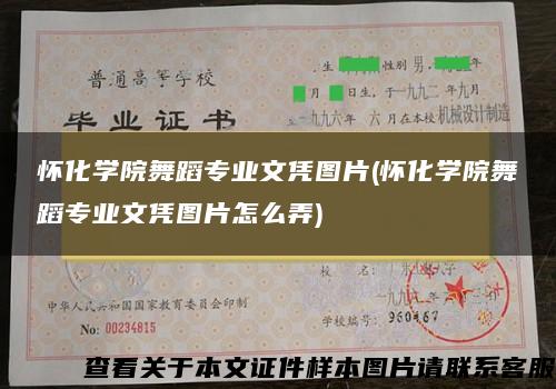 怀化学院舞蹈专业文凭图片(怀化学院舞蹈专业文凭图片怎么弄)