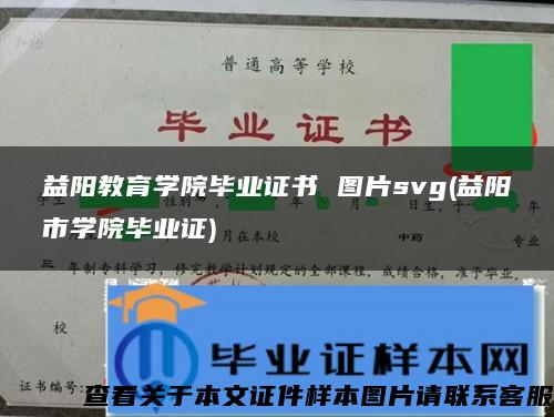 益阳教育学院毕业证书 图片svg(益阳市学院毕业证)