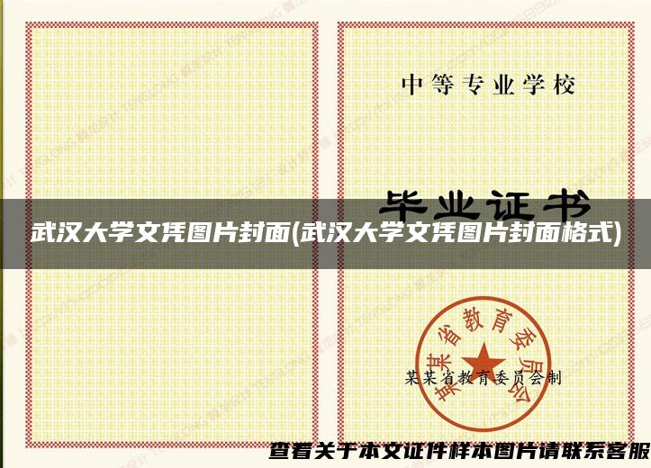 武汉大学文凭图片封面(武汉大学文凭图片封面格式)