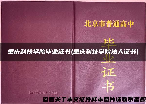 重庆科技学院毕业证书(重庆科技学院法人证书)