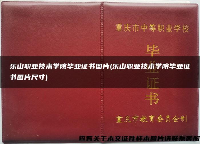 乐山职业技术学院毕业证书图片(乐山职业技术学院毕业证书图片尺寸)