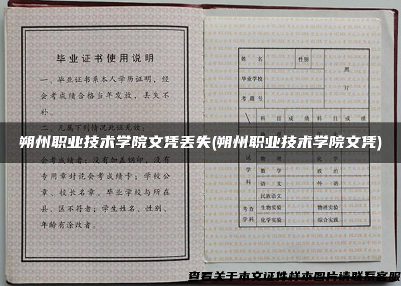 朔州职业技术学院文凭丢失(朔州职业技术学院文凭)