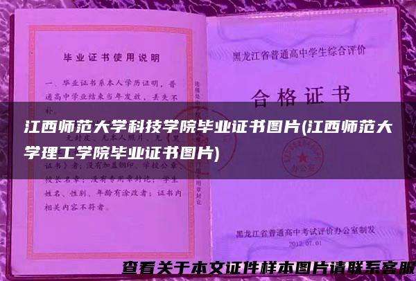 江西师范大学科技学院毕业证书图片(江西师范大学理工学院毕业证书图片)