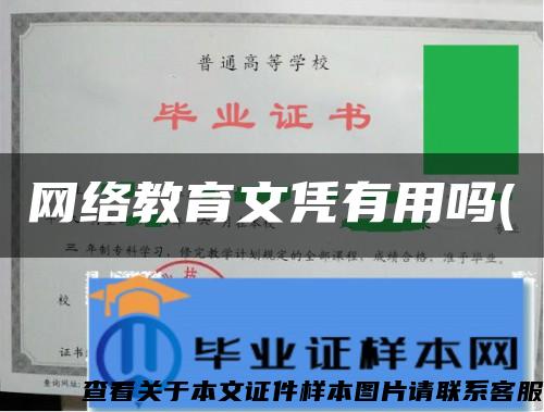 网络教育文凭有用吗(