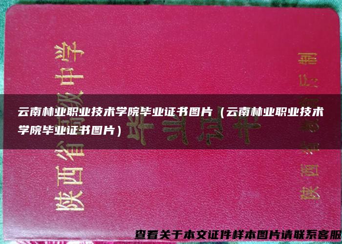 云南林业职业技术学院毕业证书图片（云南林业职业技术学院毕业证书图片）