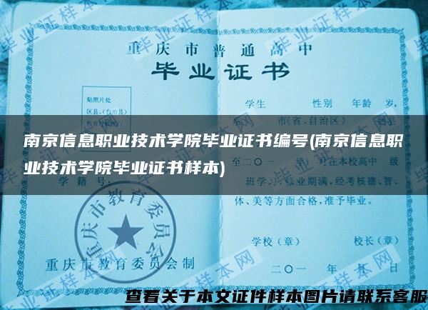 南京信息职业技术学院毕业证书编号(南京信息职业技术学院毕业证书样本)