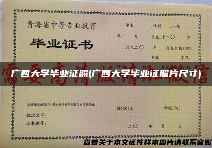 广西大学毕业证照(广西大学毕业证照片尺寸)