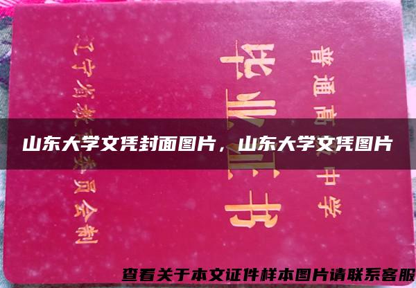 山东大学文凭封面图片，山东大学文凭图片