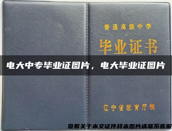 电大中专毕业证图片，电大毕业证图片