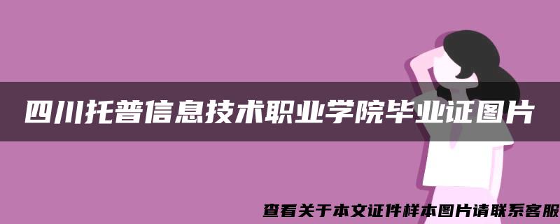 四川托普信息技术职业学院毕业证图片