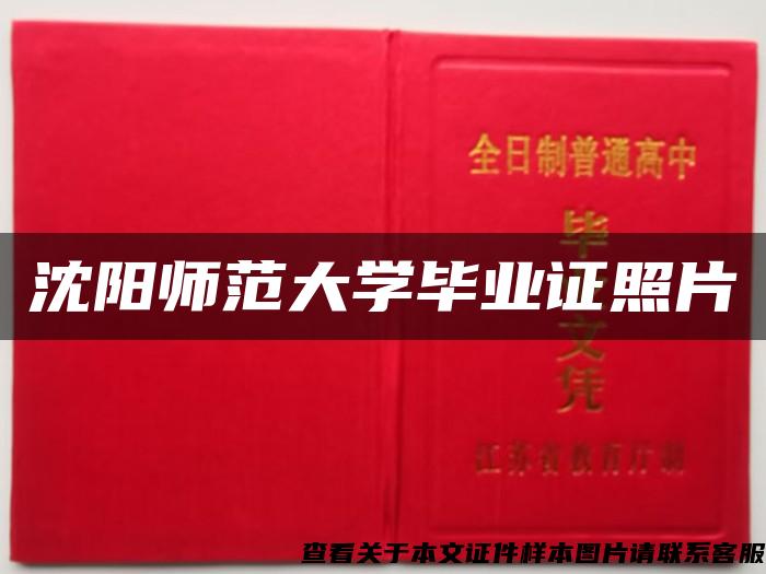 沈阳师范大学毕业证照片