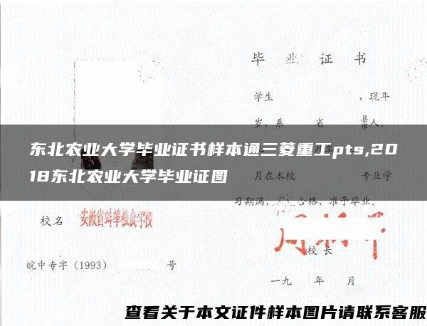 东北农业大学毕业证书样本通三菱重工pts,2018东北农业大学毕业证图