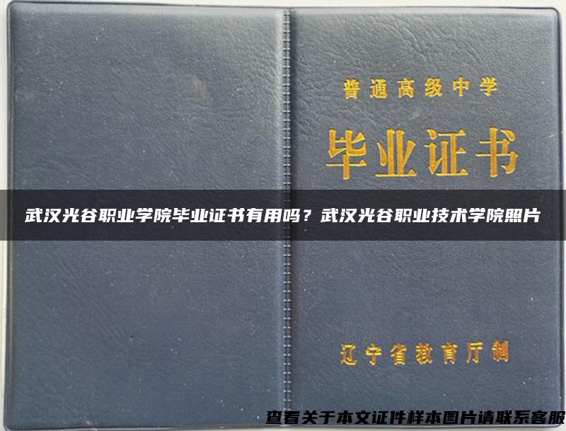 武汉光谷职业学院毕业证书有用吗？武汉光谷职业技术学院照片