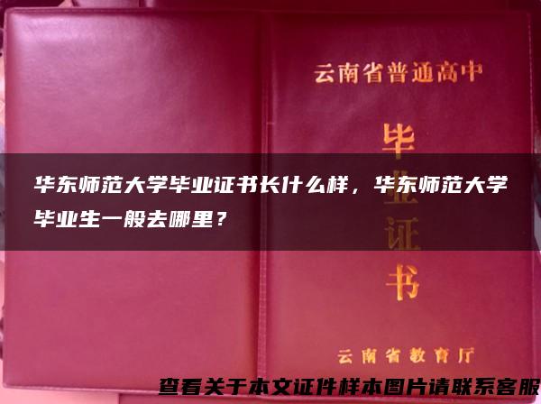 华东师范大学毕业证书长什么样，华东师范大学毕业生一般去哪里？