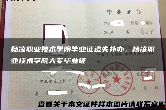 杨凌职业技术学院毕业证遗失补办，杨凌职业技术学院大专毕业证