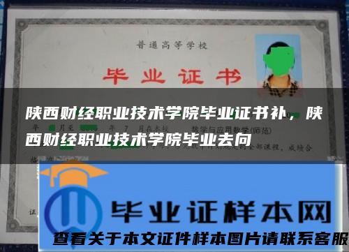 陕西财经职业技术学院毕业证书补，陕西财经职业技术学院毕业去向