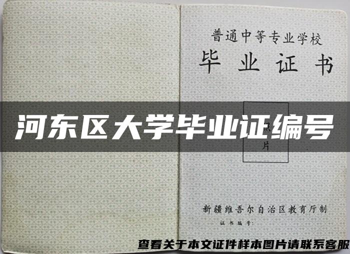 河东区大学毕业证编号